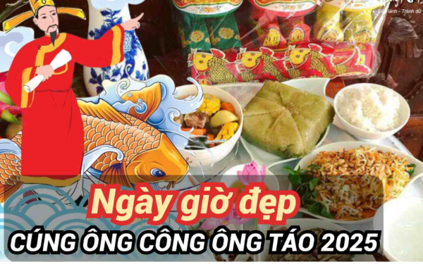 Nhớ cúng Ông Công Ông Táo 2025 vào ngày này, giờ này để cả năm may mắn, cá chép hóa rồng